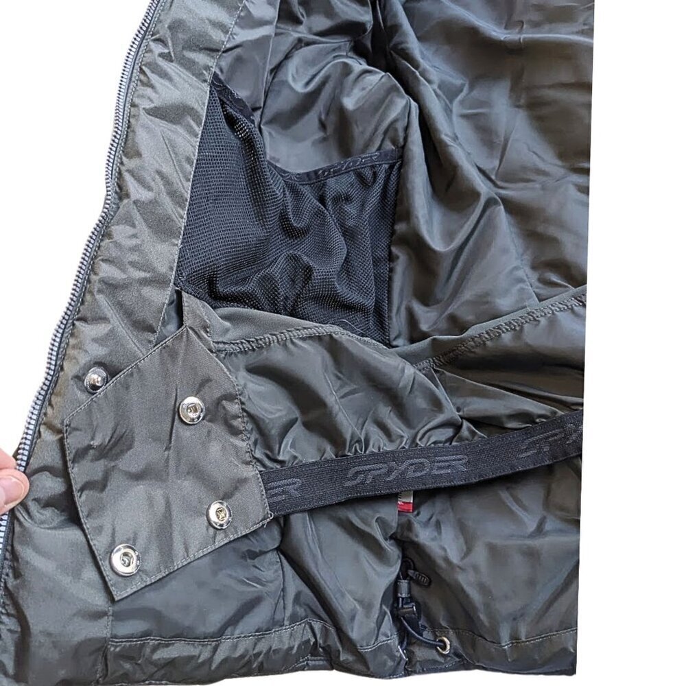 SPYDER Green Alia Thinsulate Mock Neck 10k/10k Puffer Ski Jacket 144104 Size 8 - Picture 9 of 10